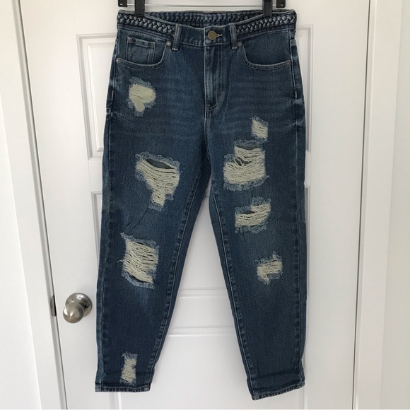 House of Harlow 1960 // NWOT Destroyed Mid-rise Relaxed fit Jeans - Picture 1 of 6
